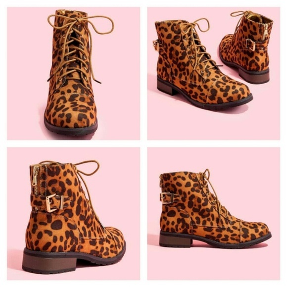 Shoes - Fall Leopard Booties (Size 6)